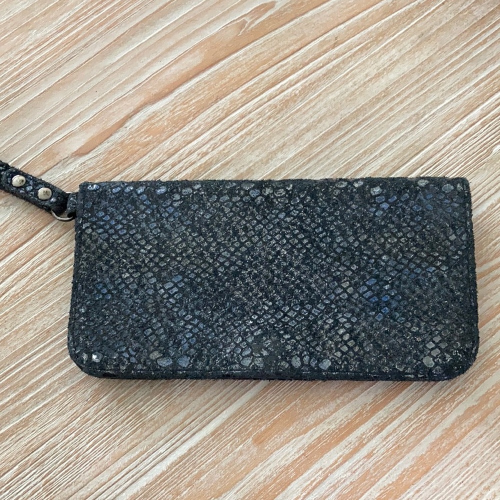 Blue snake skin Wallet /purse